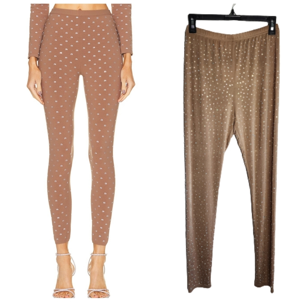 Women's nude rhinestone leggings Taylor Swift Eras Tour one size fits all NWT